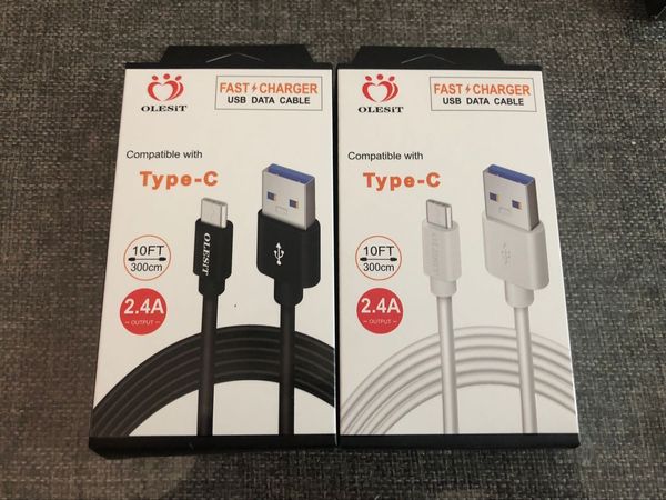 

Ole it 2m 6 6ft 3m 10ft 3 1a fa t charger micro u b cable data type c cable for am ung huawei ba eu with retail box