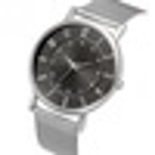 

couple casual quartz watch gift men women silver black mesh stainless steel dress women wristwatches relogio couple clock, Slivery;brown