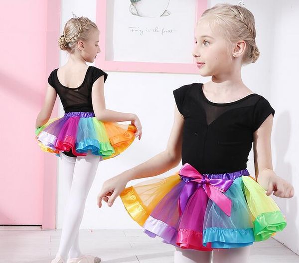 New Girls Kids Pettiskirt Tutu Skirts Holiday Party Ballet Dance Princess Dress