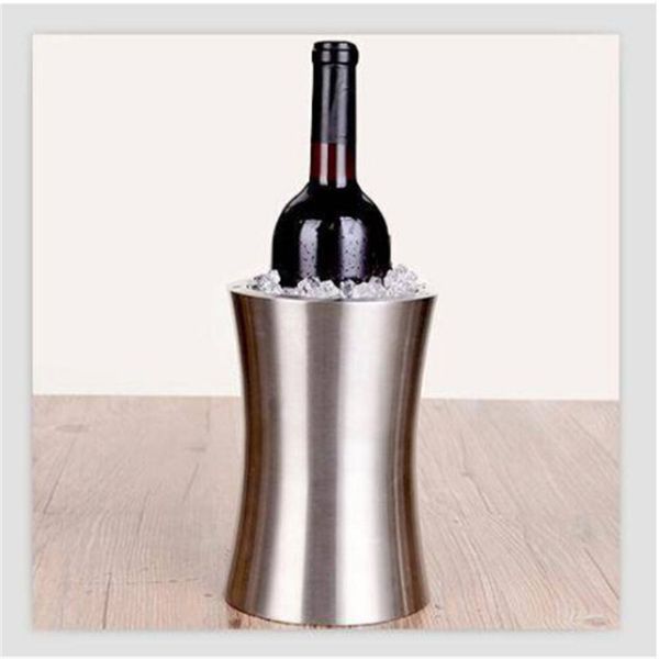

wholesalels wine champagne bucket waist stainless steel ice buckets and coolers barware