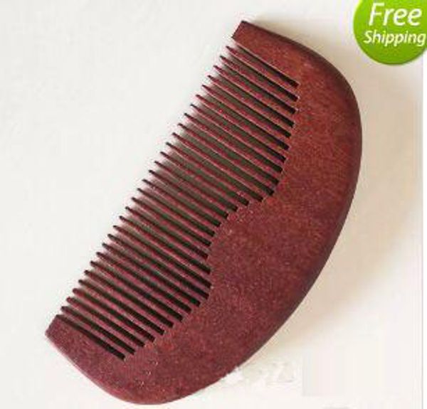 

wooden grooming pocket beard hair comb fine toot wholesale handmade green sandalwood ox horn hair comb gift, Silver