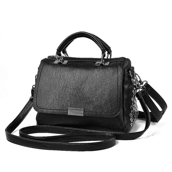 

new 2018 brand designer women messenger bags fashion solid pu leather handbag ladies famous brand crossbody shoulder bag female