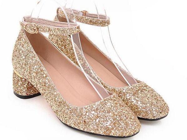 

send 2018 spring and autumn new style high heel coarse heel women's shoes, Black