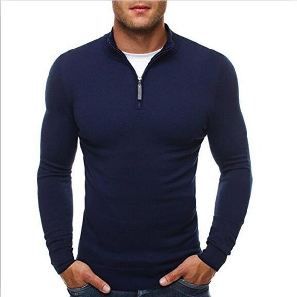 Großhandel 2018 Frühling Herren Pullover Pullover Einfache Art Baumwolle Gestrickt V Ausschnitt Pullover Pullover Dünne Männliche Strickwaren Blau Rot Großhandel 2018 Frühling Herren Pullover Pullover Einfache Art Baumwolle Gestrickt V Ausschnitt Pullover Pullover Dünne Männliche Strickwaren Blau Rot