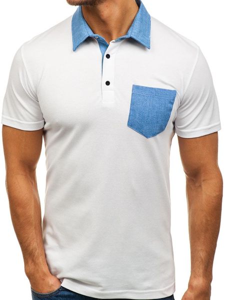 

plus size summer shirt men 2018 contrast color casual short sleeve shirt men turn-down collar homme, White;black