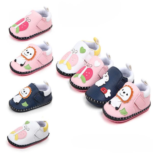 

0-18 months baby boy girl pre-walker animal prints soft sole pram shoes trainers shallow first walkers shoes