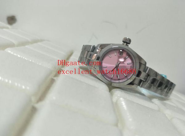 

мода часы дата всего 26 мм 178274 178240 розовый циферблат азиатские 2813 автоматические механические из нержавеющей стали отличные женские, Slivery;brown