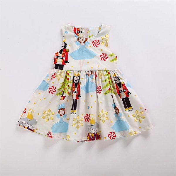 

baby girl christmas dress girls princess dress for party kids sleeveless dresses for toddler children fashion christmas clothing, Red;yellow