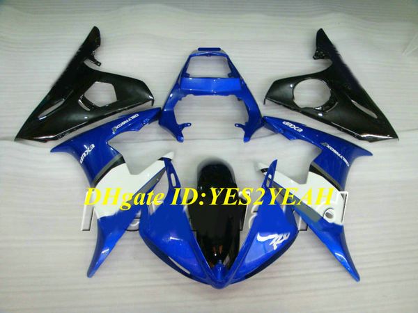 Kit de Carenagem de motocicleta para YAMAHA YZFR6 03 04 05 YZF R6 2003 2004 2005 YZF600 Cool branco azul preto Carimbos conjunto + Presentes YN11