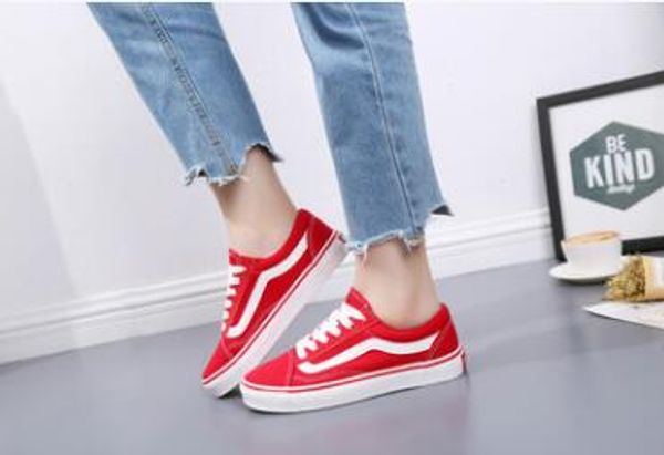 

2017 Холст Обувь Классический Белый Черный Красный Бренд Кроссовки Для Женщин Мужс