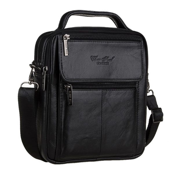 

100% genuine leather bag handle men bags male shoulder cross body bags messenger small flap casual handbags men tote bag2777