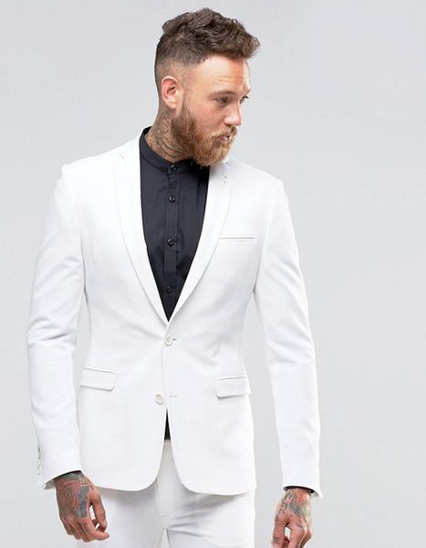 

custom white men suits wedding tuxedos slim fit groomsmen suits (jacket+pants) bridegroom prom wear blazer terno masculino costume homme, Black;gray