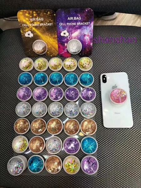 

New tock card paper packaging quick and liquid gla airbag bracket retractable mobile phone acce orie bracket explo ion