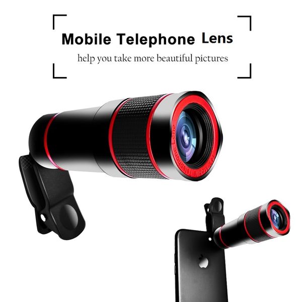 

Mobile phone telephoto len 14x zoom optical tele cope 4k hd phone camera len for iphone am ung huawei xiaomi