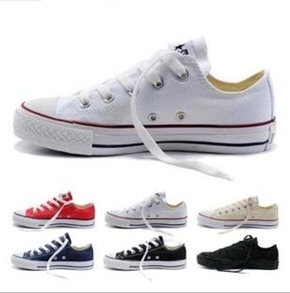 

2017 new star big size 35-45 casual shoes low stars classic canvas shoe men / women canvas shoes, Black
