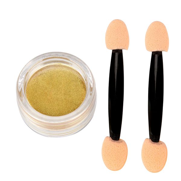 

menow 2018 newly gold nail mirror powder glitter chrome powder art decoration nail art tool dropshipping 5p929, Silver;gold