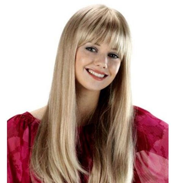 

wigs fashion women blonde trendy wavy hair wigs, Black;brown