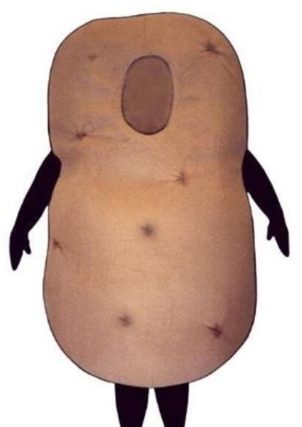 

custom potato mascot costume ing, Red;yellow
