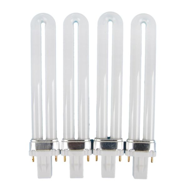 

new professional electronic 4pcs 9w nail dryer uv lamp light bulb tube replacement art nail polish manicure