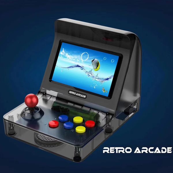 

New retro arcade portable mini handheld game con ole 16gb 4 3 inch 64bit can tore 3000 game family game con ole with retail box ale