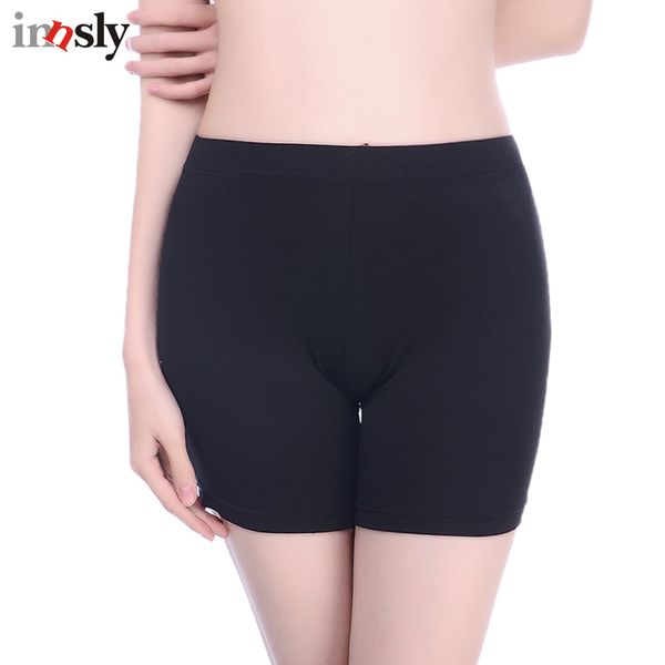 

innsly безопасности короткие брюки под юбки для женщин boyshorts трусики бесшовные большой размер дамы безопасности боксер трусики нижнее бе, Black;pink