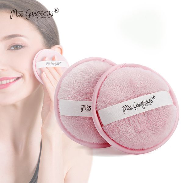 

miss gorgeous 2pcs makeup sponge microfiber cosmetics tool make up pull for makeup remover foundation cleaning sponge