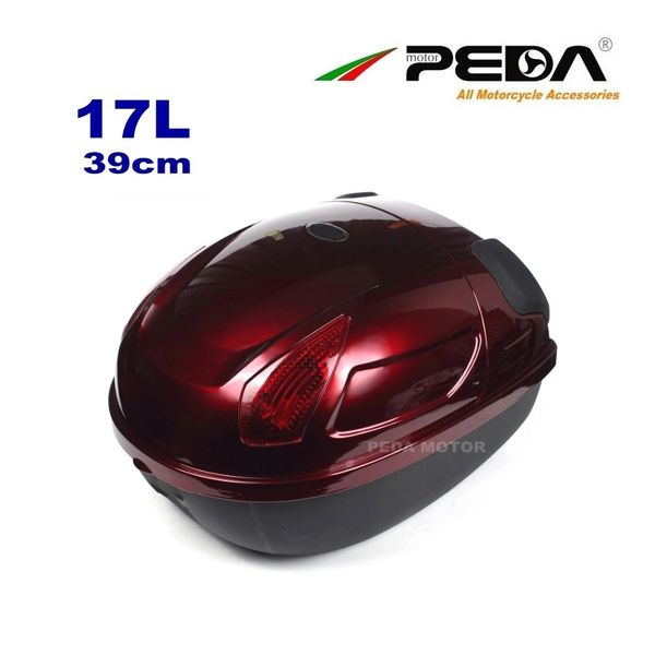 

2018 e bike box ebike luggage electric scooter trunk motorcycle top case 17l tail box luggage red baul motocicleta bauletto