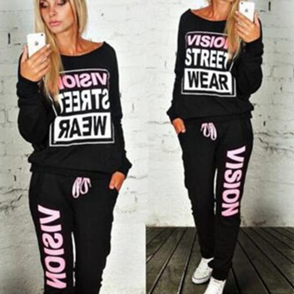 

pants new tracksuit sweat suit womens 1set sweatshirt fashion, Gray