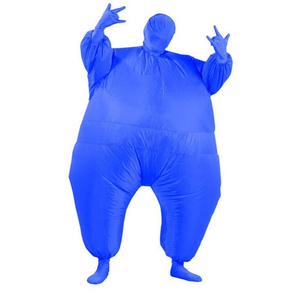 

chub suit inflatable blow up color full body costume jumpsuit 7 colors, Black;red