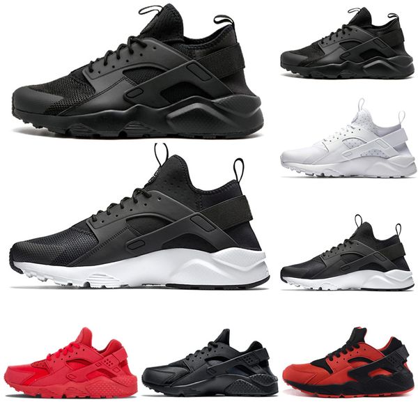 

2018 huarache 4.0 1.0 classical triple white black red men women huarache shoes huaraches sports sneakers running shoes size eur 36-45