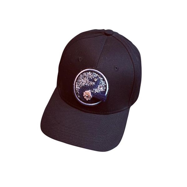 

women hat cap 2018 fashion womens swan floral casquette peaked caps baseball cap hip hop flat hats mar15, Blue;gray