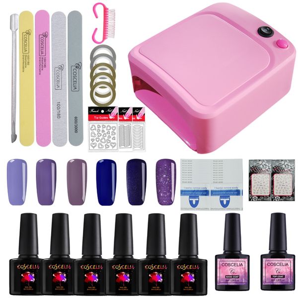 Satin Al Tirnak Sanat Seti Manikur Seti 36 W Uv Led Lamba Kurutucu