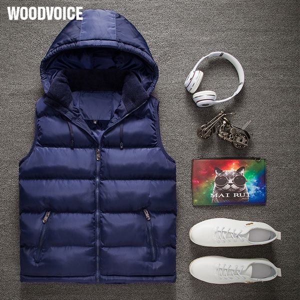 

vest men new four season warm sleeveless winter waistcoat jacket men hoodies vest mens fashion autumn casual coats plus size 6xl, Black;white
