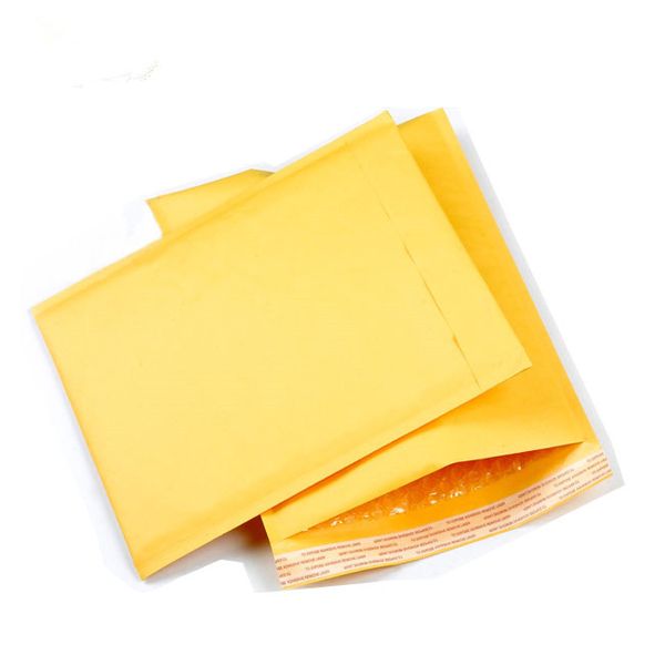 

10pcs yellow bubble envelope kraft paper bag bubble 11 * 13cm kraft bags mailbags shipping bag