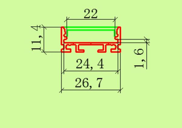 Fornitura in fabbrica con trattamento superficiale anodizzato fine profilo di striscia luminosa a led in alluminio da incasso per luce lineare