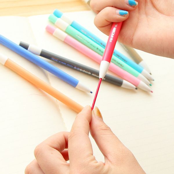 

mechanical pencil 12 color pencil built in sharpener 2.0 mm mechanical lead refill