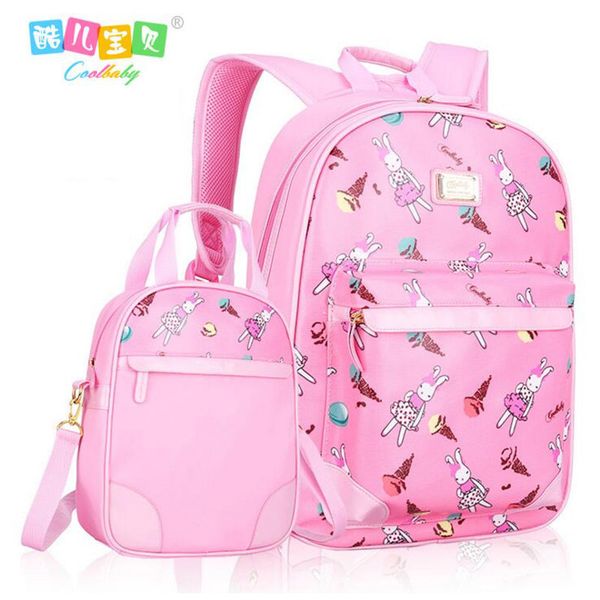 

cute children backpacks kids 1-6 grade orthopedic knapsack pu children's satchel girls school bags portfolios