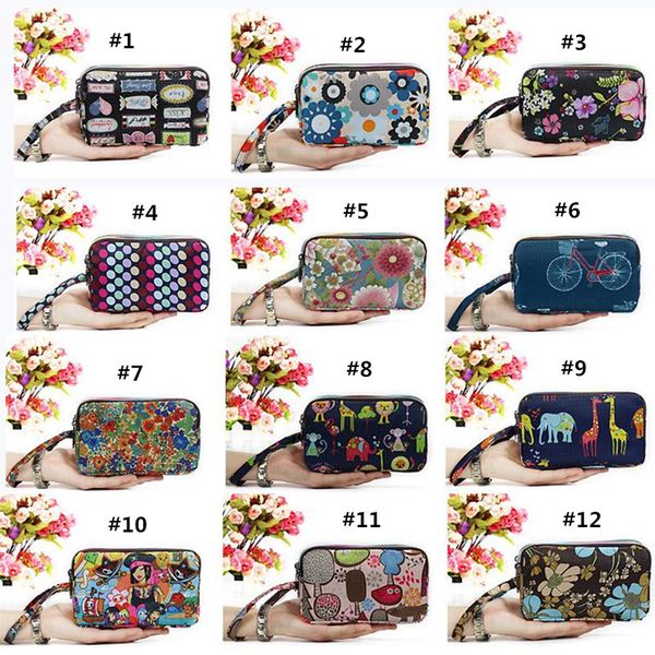 

washable wristlets bag clutch wallets purse pencil bag cosmetic bag pouch coin purse zipper holder with strap 0359, Red;black