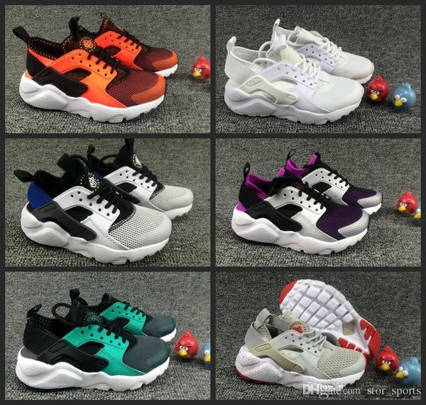 

2018 air huarache ultra running shoes kids sport white children huaraches huraches designer hurache casual trainers running sneakers 28-35