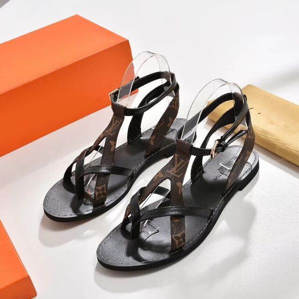 

Супер роскошный бренд дизайнер сандалии Гладиатор сандалии изготовлены из винтажной кожи женские сандалии женская обувь gnb1126 N8