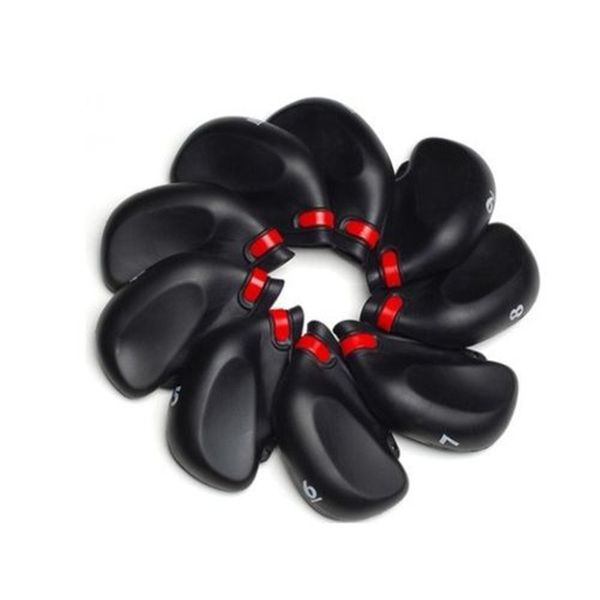 

golf club iron covers 9 pcs/pack number 3-9 pw sw club head covers new protection value pack black fast delivery finger ten
