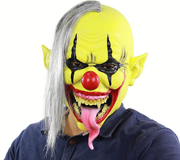 

scary clown mask halloween latex full face mask cosplay horror masquerade mask ghost party creepy evil scary costume