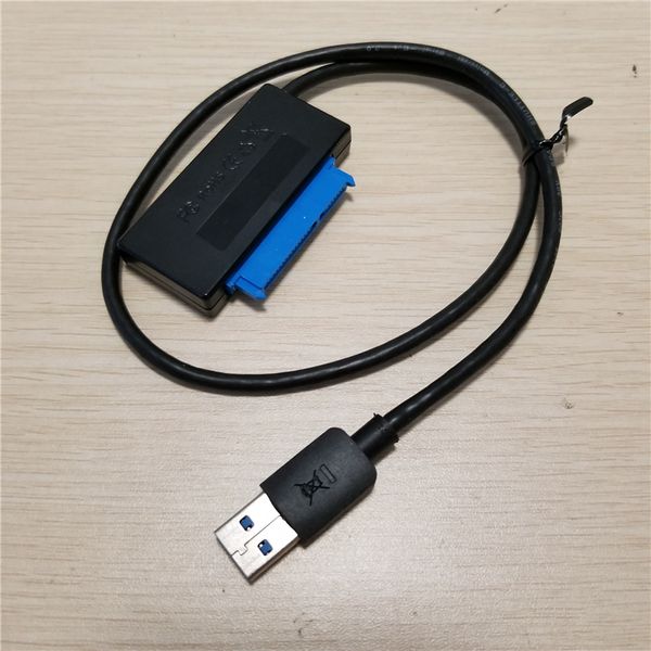 

10pcs/lot sata to usb3.0 external adapter converter cable hard disk drive hdd ssd internal 2.5" cord for notebook lap30cm