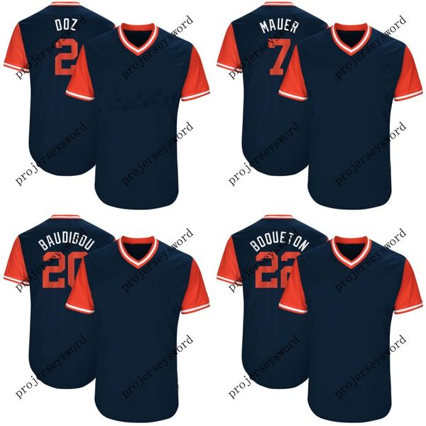 

Minnesota Jersey 2 Brian Dozier Doz 20 Eddie Rosario Baudidou 22 Miguel Sano Boqueton 2017 Players' Weekend Baseball Jerseys