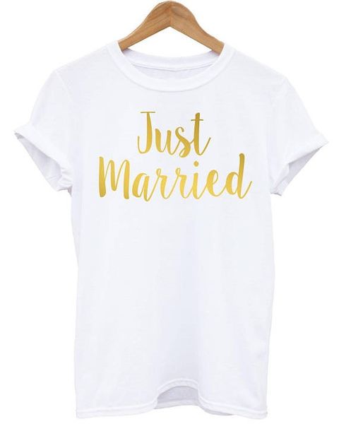 

skuggnas date married honeymoon personalised wedding shirt high hubby quality t t-shirts just women men gift shirt wifey fhoql, Black