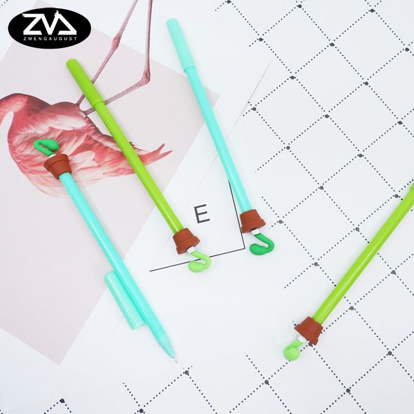 

2pcs/ lot creative potted bean sprouts neutral pen stationery kawaii school office supplies papelaria canetas escolar gel pen