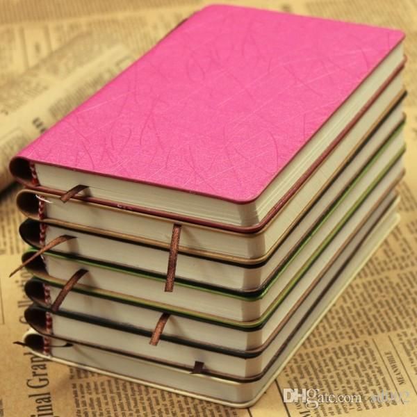 

Diary book lmitation leather notepad with a pen pure color notebook tudent tationery upplie for gift many color 5 4cr zzkk