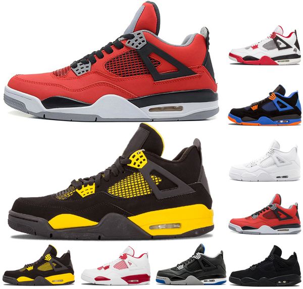 

toro bravo 4 4s men basketball shoes alternate 89 fire red bred cavs pure money oreo thunder trainers mens designer shoes sport sneakers, White;red