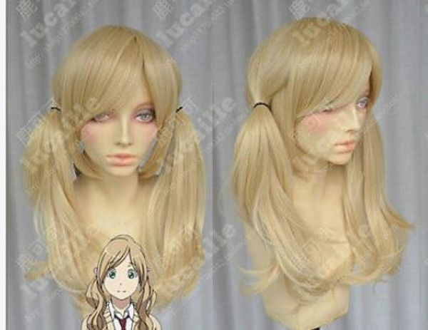 

aldnoah zero/nina gentle natural micro escaped blonde cosplay wig, Black;brown
