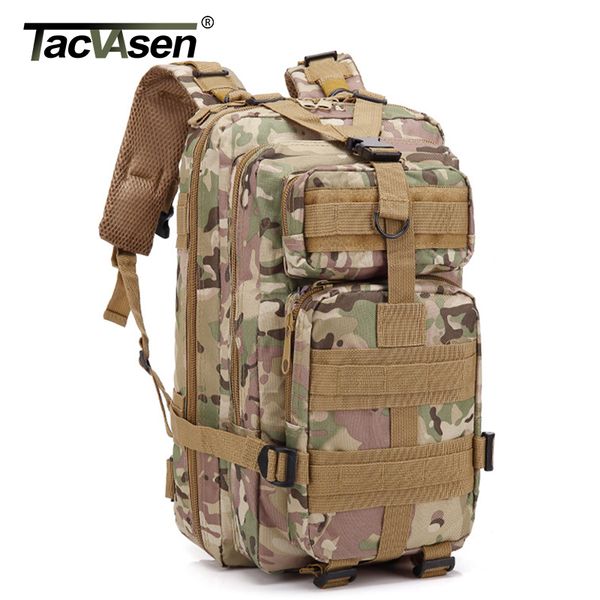 

tacvasen 3p waterproof camouflage bag men women army backpack 30l travel knapsack oxford molle back back td-gzbl-001